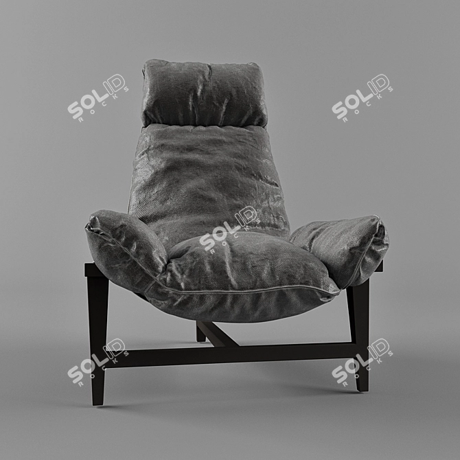 Contemporary Armchair: Vray, Corona, FBX 3D model image 3