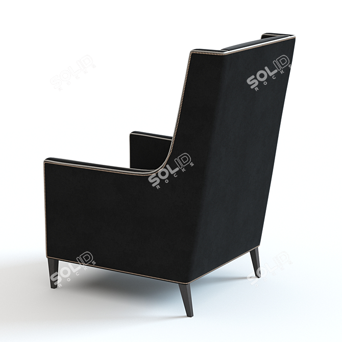 Modern Christo Large Armchair: 3D Model 3D model image 3