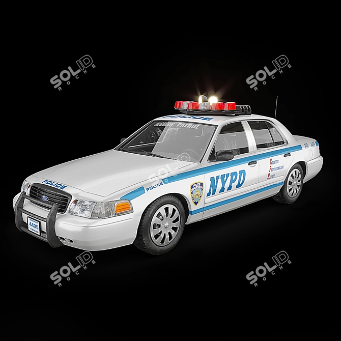 NY Police - TurboSmooth Vehicle 3D model image 1