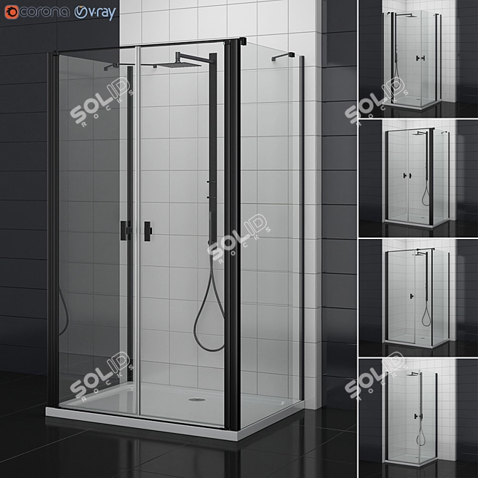 Radaway Showers | NES 2: Sleek and Stylish Designs 3D model image 1