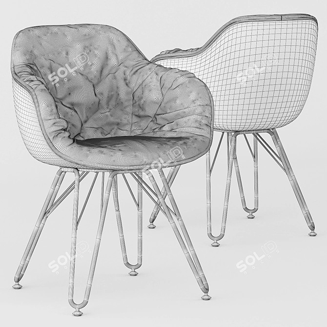 Dressy Lap 4052: Elegant ergonomic chair 3D model image 3