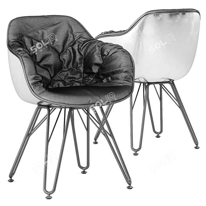 Dressy Lap 4052: Elegant ergonomic chair 3D model image 4