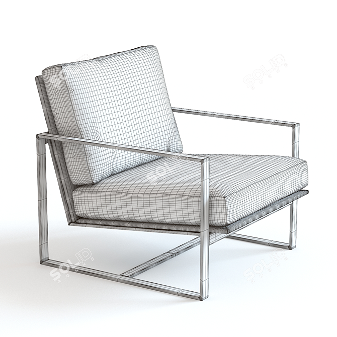 Febo Armchair: High-Detailed 3D Model, 3 Colors 3D model image 2
