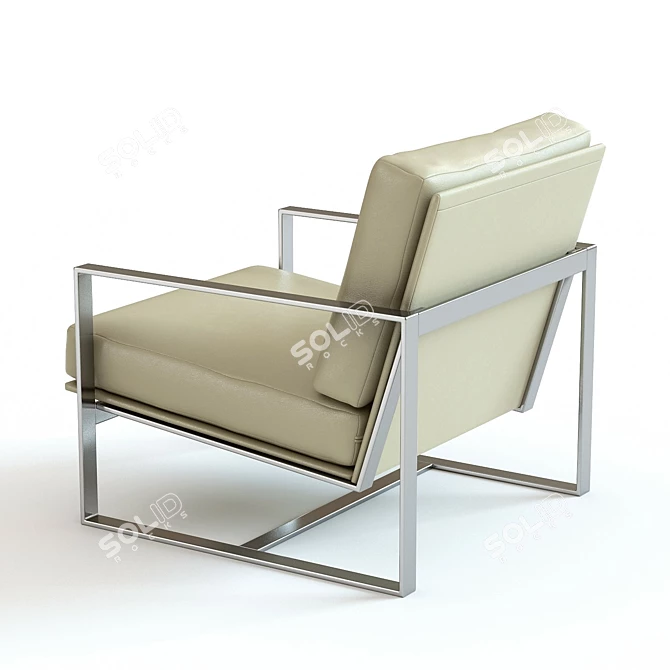 Febo Armchair: High-Detailed 3D Model, 3 Colors 3D model image 3