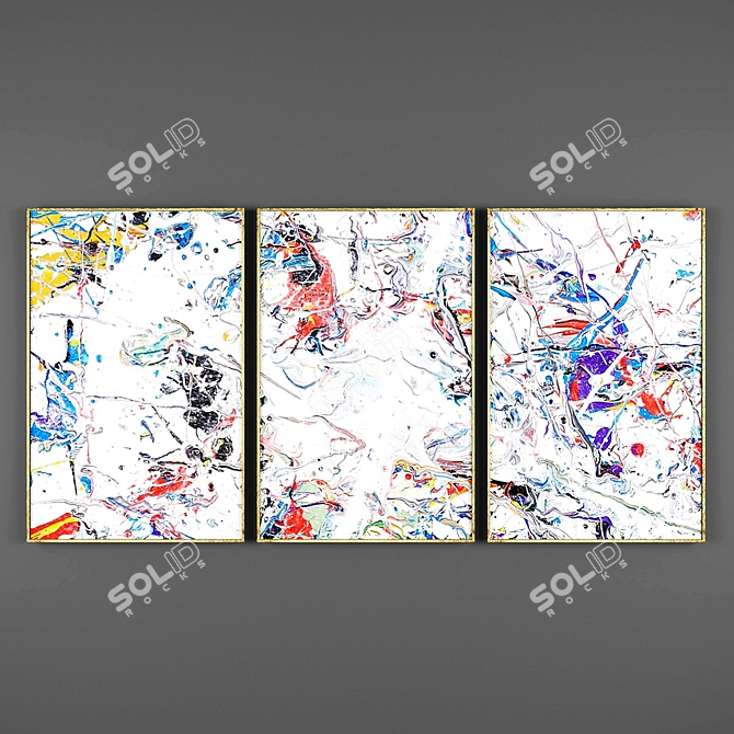 Modern Art Collection 3D model image 2