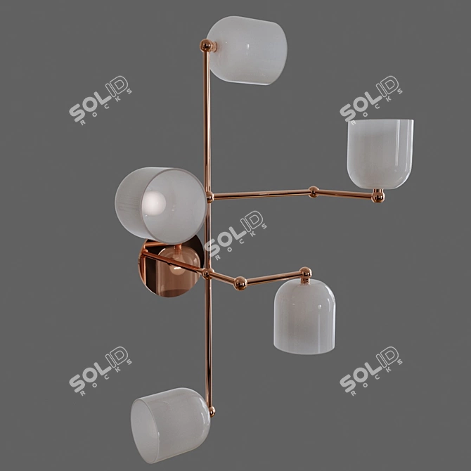 Sleek Sconces Illuminate Spaces 3D model image 1