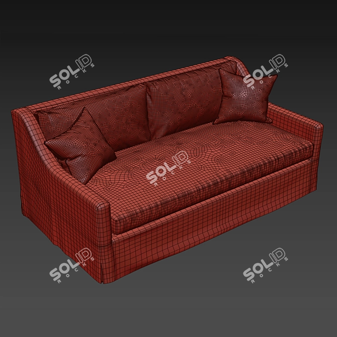 Belgian Classic Sofa: European Elegance for Your Home 3D model image 3