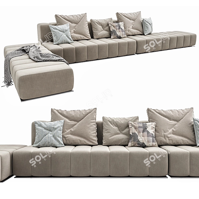 Freeman Lounge Set: Stylish and Versatile 3D model image 2