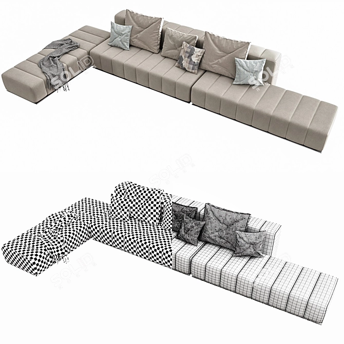 Freeman Lounge Set: Stylish and Versatile 3D model image 3