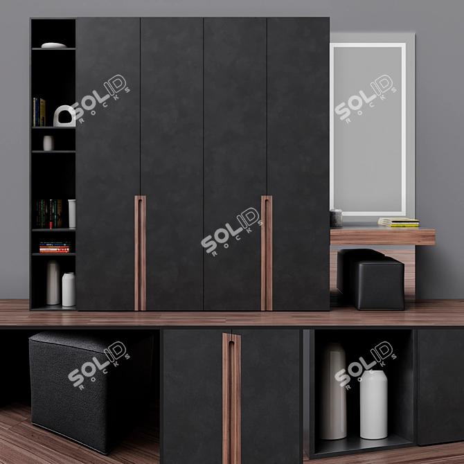 Modern Furniture Composition 01 3D model image 1