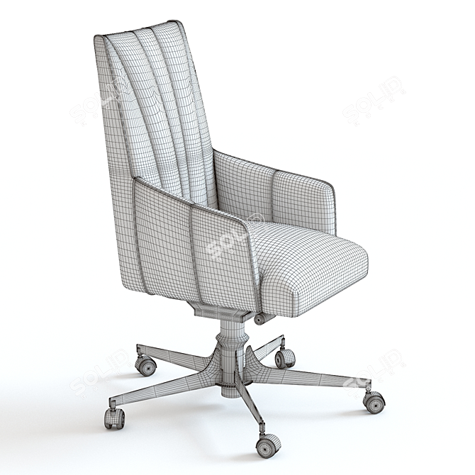 Title: Sleek Ginsberg Armchair: 2 Colors 3D model image 2