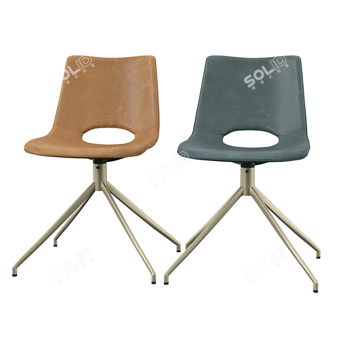 Elegant Swivel Chair: Cordelia 3D model image 1
