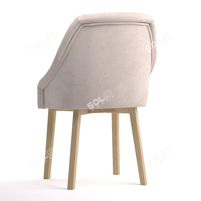 Modern Ergonomic Toledo Chair: Comfortable and Stylish 3D model image 2