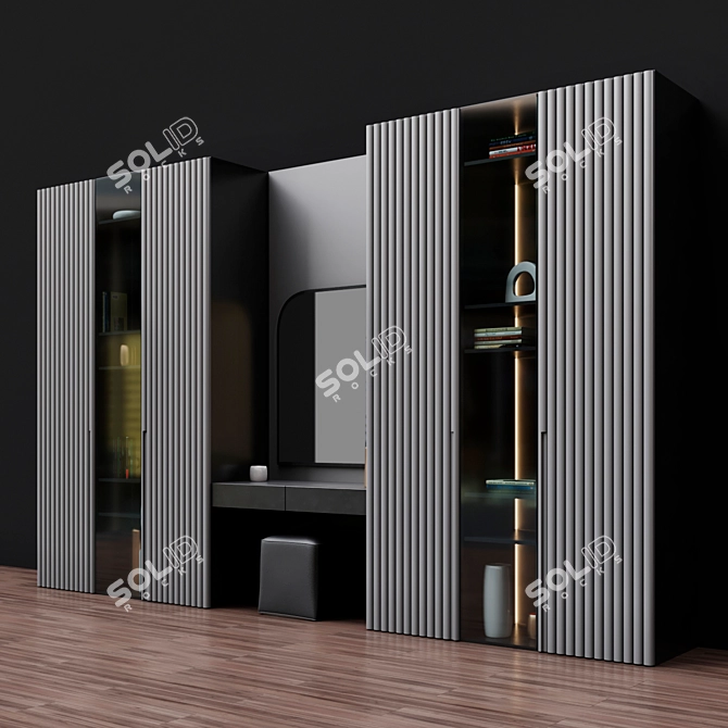 Elegant Modern Furniture Set 3D model image 2