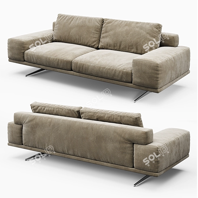 Calia Italia Planet 3-Seater Sofa 3D model image 1