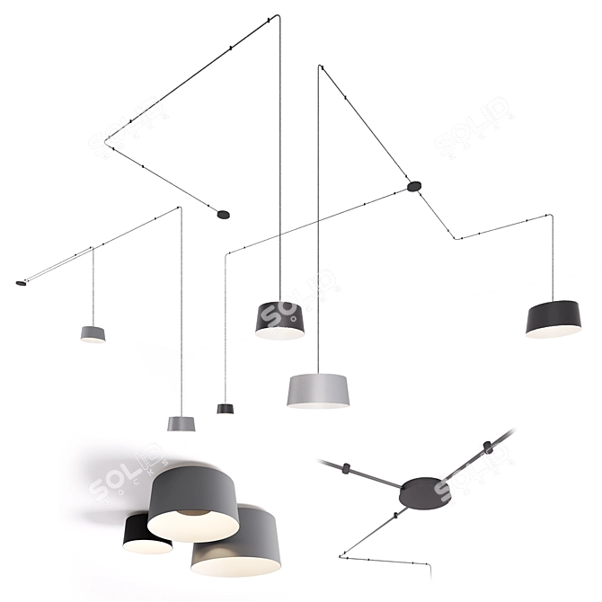 VIBIA TUBE: Versatile Illumination System 3D model image 1