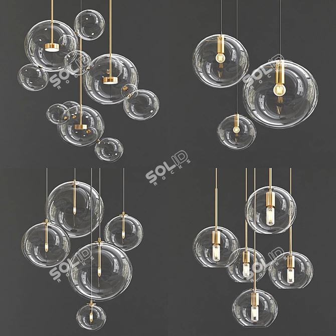 Exclusive Chandelier Collection: Elegant Lighting for Every Space 3D model image 1