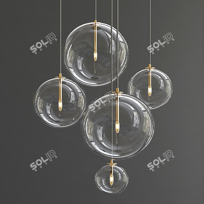 Exclusive Chandelier Collection: Elegant Lighting for Every Space 3D model image 2
