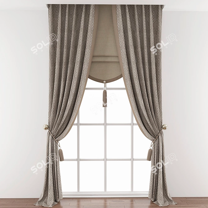 407 Curtain: Design and Structure Perfected 3D model image 1