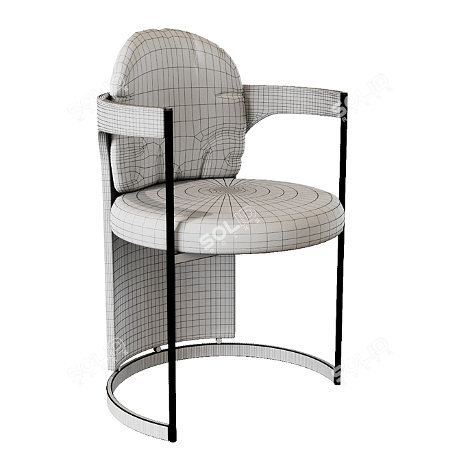 Modern Baxter ORMA Designer Chair 3D model image 3