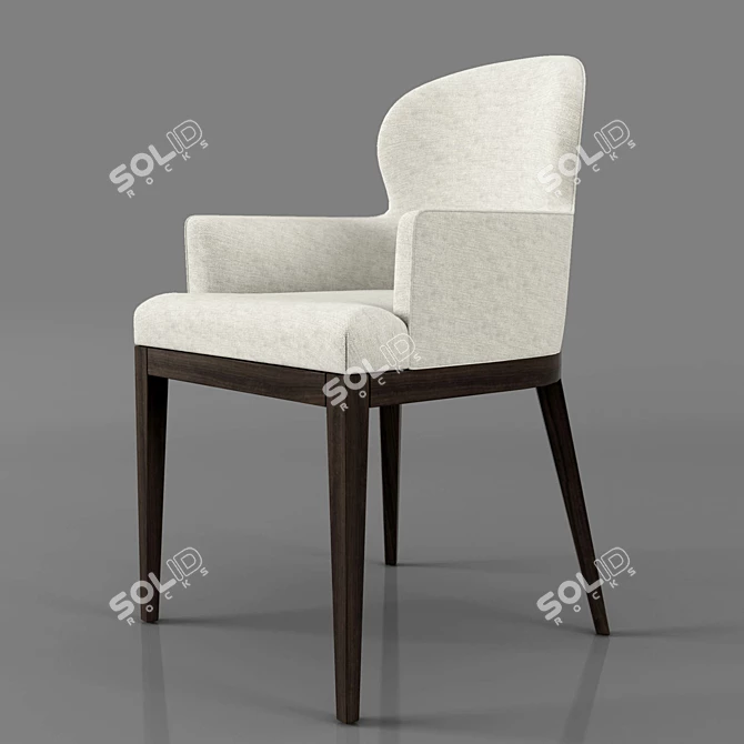 Bolgheri Collection: Sammarco Dining Chair 3D model image 1