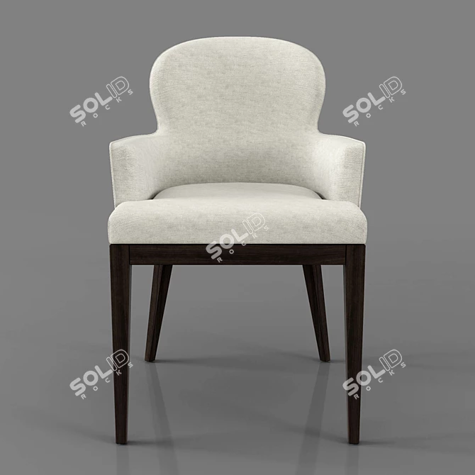 Bolgheri Collection: Sammarco Dining Chair 3D model image 2