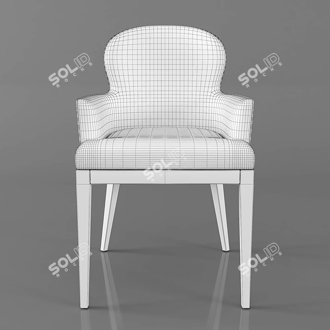 Bolgheri Collection: Sammarco Dining Chair 3D model image 3