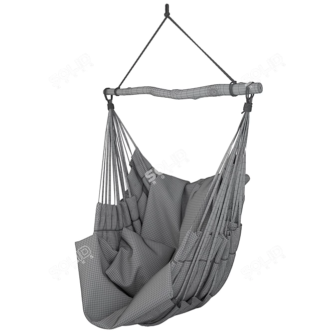 Swing-Sack Chair: Versatile for Indoors and Outdoors 3D model image 3