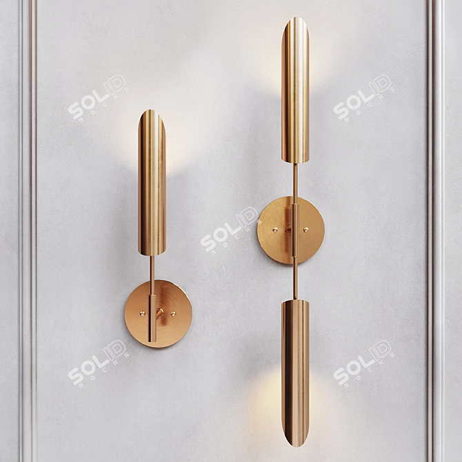 Modern Metal Wall Lamp | Lampatron Gerd Bra 3D model image 1