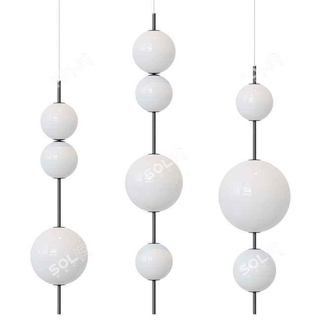 Minimalist Pendant Lamps Collection 3D model image 1