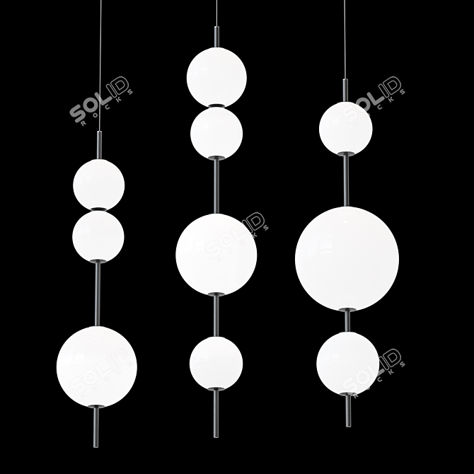 Minimalist Pendant Lamps Collection 3D model image 2