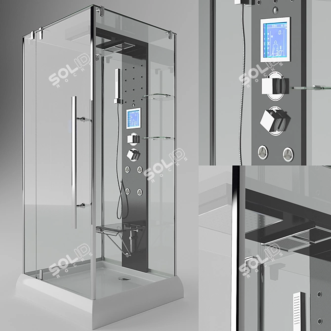 Wasserfalle W-625A Shower Cabin | High-Quality, Spacious & Stylish 3D model image 1