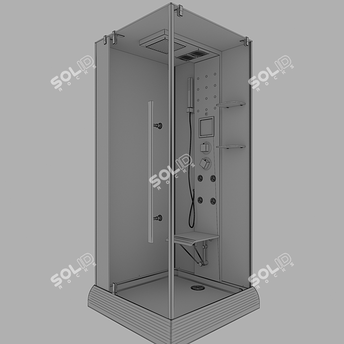 Wasserfalle W-625A Shower Cabin | High-Quality, Spacious & Stylish 3D model image 3