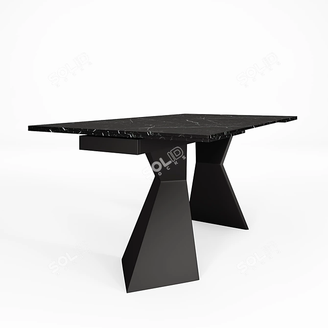 Orleans Classic Dining Table 3D model image 2