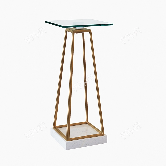 Elegant Mackean Drink Table 3D model image 1