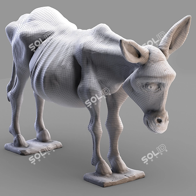 Pavel Quoytcheff Donkey Sculpture 3D model image 3