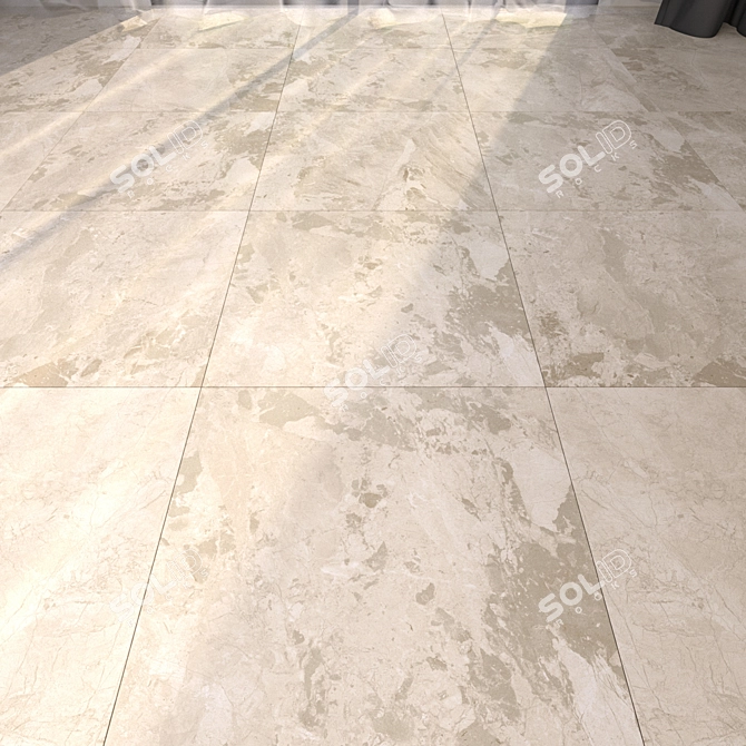 Luxury Marble Floor Tiles 3D model image 1