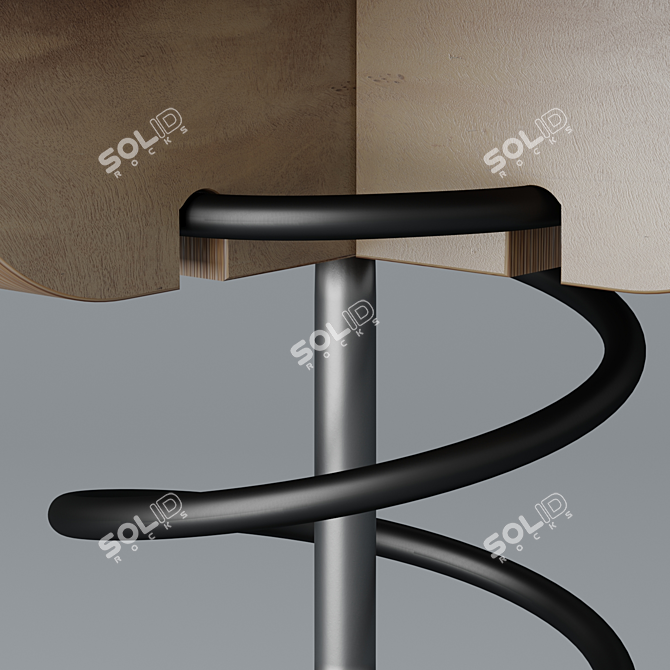 Revamped Ride: Sprung Stool 3D model image 2