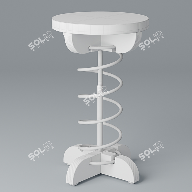 Revamped Ride: Sprung Stool 3D model image 3