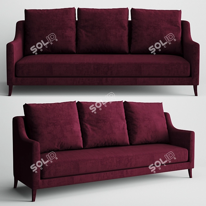 Modern Comfort Sofa 3D model image 1