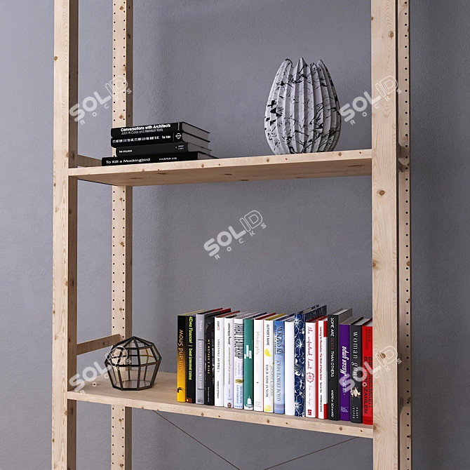 Versatile IVAR IKEA Shelves 3D model image 2