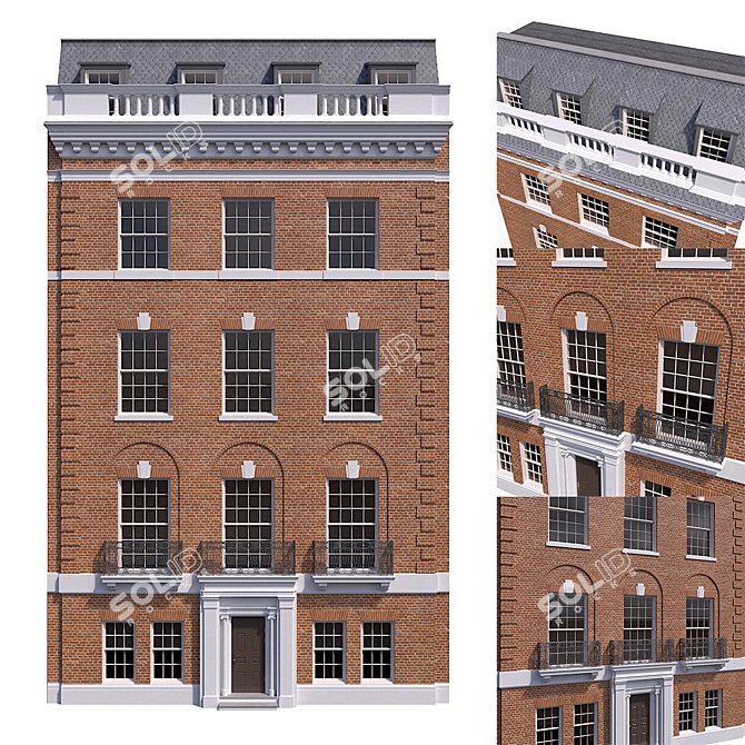 Modern Manhattan Building 3D model image 1