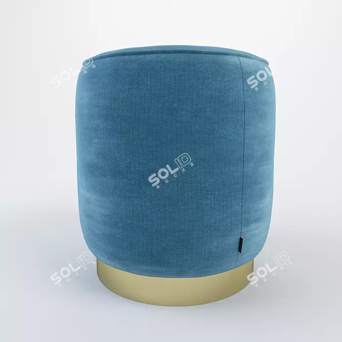 Padded Footrest Ottoman 3D model image 1