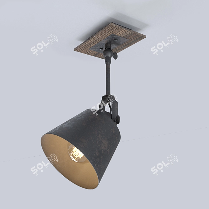 Lamplandia Barrel Spotlight with Various Length Options 3D model image 1