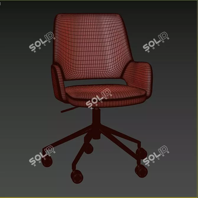 ErgoComfort Task Chair 3D model image 3