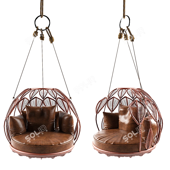 Elegant Single Swing 3D model image 2