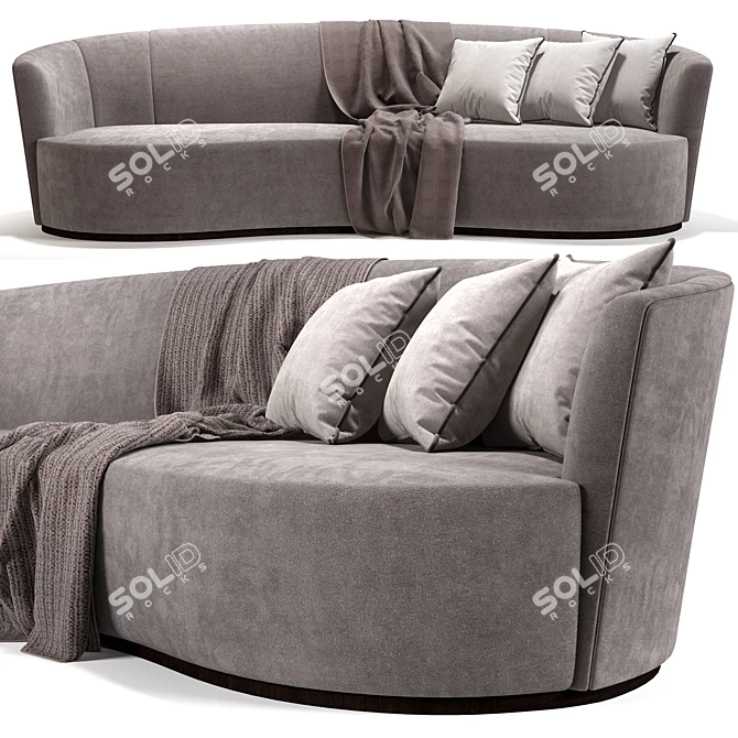 Elegant ERNEST Sofa: A Timeless Amania Addition 3D model image 1