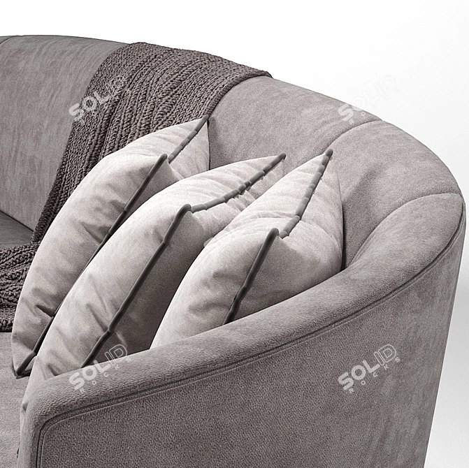 Elegant ERNEST Sofa: A Timeless Amania Addition 3D model image 3