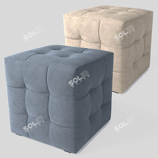 Title: Versatile Pouf Ottoman - Poof Hoff PF-1 3D model image 1