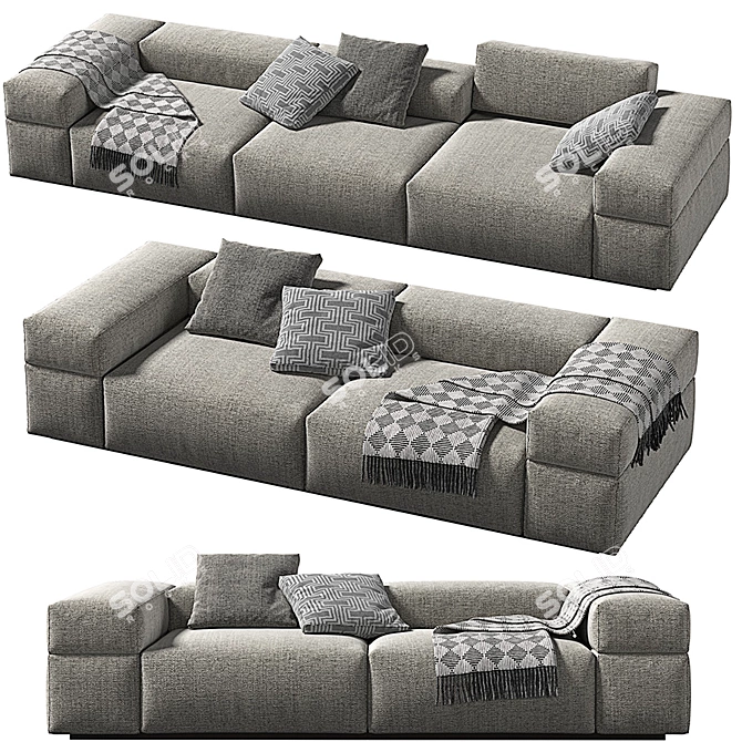 Lema BRICK LANE Sectional Sofa 3D model image 1